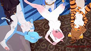 哇！兽人双性人变态3D狂野内射