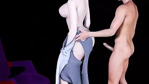 3D动漫第100集-女孩勾引并猛干陌生人，看她骑得多猛！