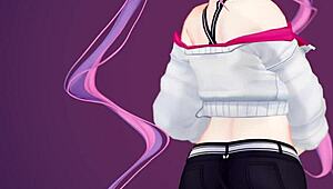 towa-sama geeft monsterlul handjob in pov hentai