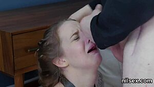 Wicked teen dragged to anus asylum for wild, rough therapy sessions