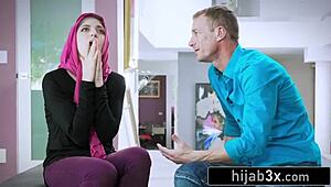 穆斯林美女婚前渴望深肛