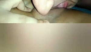 hé, wil je een sletterige vrouw in kousen zien die haar minnaar hard neukt?