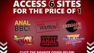 סקרלט דה סייד מפשקת רחב לזיון אנאלי ברוטלי