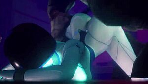 Demi在4K 3D Hentai游戏中的硬核表演