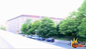 Publicsexdate - Sexy blondine Julie Hunter bliver kneppet hårdt udendørs