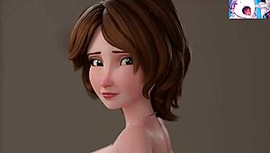 Hej, pozri si tetu Cass jazdiť Hiro na obrovskom kurci v 3D necenzurovanom porne