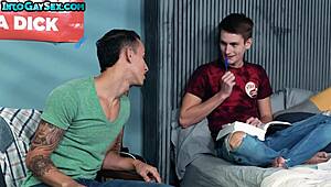 nympho twink moaning as his asshole gets fucked by a big white cock stud