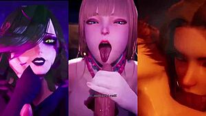 Compilação de vídeos hentai HMV 3D quentes