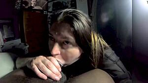 Suculenta ruiva milf Samantha traindo como puta chupando pau preto enorme em hentai