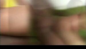 Негритянская девчонка Канди Крим получает жопу и пизду жестко оттраханными