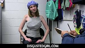 DisgustedGirl - Oficial LP libera a ladrona joven tras trato travieso