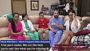 Jeg sværger, at se sygeplejerske Channy strip-søge Aria er fandens vildt!