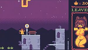 淫荡叶地枫茶狂喜迷幻Hentai游戏Ep2 Molly在森林裸体行走，闪现她丰满奶子和眼镜，同时在暴露性爱游戏中干