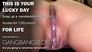 Wow, fată, ai luat o tonă de spermă în blowbang-ul ăla! E nebunie curată.