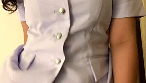 พยาบาลไทยอวบอึ๋มครางลั่นตอนโดนเย็ดหีหนักๆ น้ำแตกกระจาย