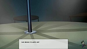 Na DC Comics Something Unlimited Bonus, garota loira ebony curte diversão no clube de strip com brinquedos e masturbação com dildo, rasgando roupas