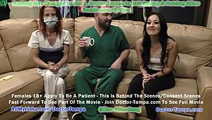 Jadi Dokter Tampa, Aku Nonton Perawat Stacy Shepard Kasih Pemeriksaan Olahraga Gila ke Blaire Celeste yang Nakal Buat Cheerleading