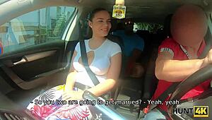 Hunt4k, tenhle velký chlap potřebuje prachy, tak prodává svou oblou přítelkyni za obchod