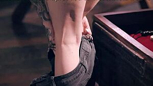 नटखट टीन Marley Brinx को डोमिनेंट स्टेपडैड Charles Dera ने जोर से ठोका