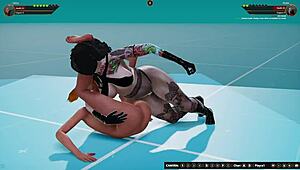 Ginny, Draka ile Çıplak 3D Güreşte Am Yalama Aksiyonuyla Savaşıyor. Kızıl Saçlı Kedi Kavgası Çıldırıyor!