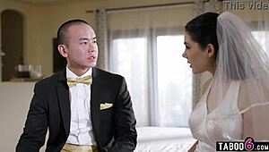 Ιταλίδα νύφη Valentina Nappi με βουλωμένο κώλο την ημέρα του γάμου