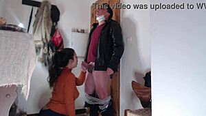 Hei, cum a primit acest curier muie slowmotion de la o străină curvy?