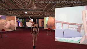 Fallout 4 porn mode met schattige brunette in 3D hentai actie