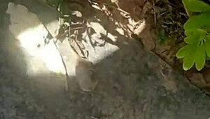 嘿，想看中國女王美娜狂野戶外動作嗎？來看！