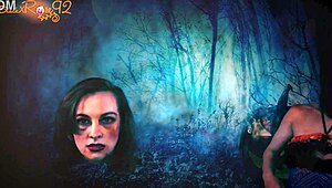 万圣节妖艳鱼网内衣女魔头口活超棒！