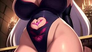 恶魔女孩在这个狂野合集中给我三个愿望！多么变态的色情屁股！