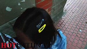 Puta Colombiana Ingoia il Mio Carico in Pubblico nelle Strade di Medellin. Questa Latina Brunetta Soffia Forte in Azione Hardcore Casalinga.