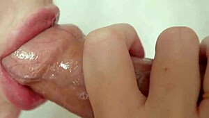 Why does stepsister lick and suck foreskin so close? It’s wild!