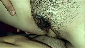 Desi step sister guides me during tv time