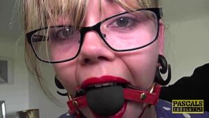 Ich glaub's nicht, wie die dicke Sub von Maledom Pascal White in BDSM gehämmert wird!