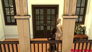 Гоку кап 2: Маэстро Роши не останавливается в ебле гарема, хочет кончить в каждую жопу, но что-то пошло не так