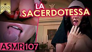 La Sacerdotessa Italiana condivide dialoghi ASMR caldi, vuoi ascoltare? 😍
