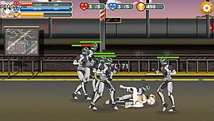 귀여운 여자가 군인들에게 박히다 2021 헨타이 게임!