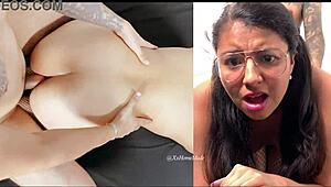 First Time Anal Shock for 18-Year-Old Latina Student with Painful Surprise