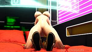 见过3D人妖支配金发女郎的科幻场景吗？