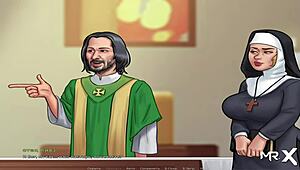 Summertime Saga - Olgun Kadın Kocasına Memnun Etmeye Hazır e2 34'te