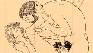 ภาพสเก็ตช์อีโรติกวินเทจปลุกจินตนาการสุดเร่าร้อน