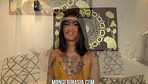 เฮ้ เชื่อมั้ยว่าสาวเอเชียคนนี้ท้องเพราะควยขาวใหญ่ในงานแคสติ้ง?