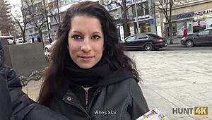 Hunt4k, Złapałem Seksowną Czeską Nastkę w Sieć za Kasę na Seks!