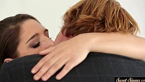 glamcore ετεροθαλούς κόρη παίρνει κρέμα μετά έντονη αποστολική συνεδρία