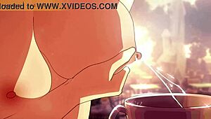Animasi Hentai Susu Menyemprot ke Cangkir Kopi