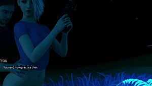 火辣巨乳金发户外后入狂干！