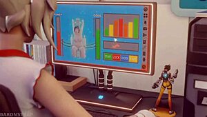 Ei, olha essa compilação 3D de cartoon das garotas do Overwatch em ação selvagem de hentai - é intenso!