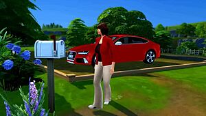 哟，模拟人生4湖边小屋的XXX parody，有热辣熟女动作