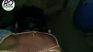 देसी रांच वाइफ को साड़ी में एनल मिला, वाइल्ड बाराती चुदाई के दौरान।