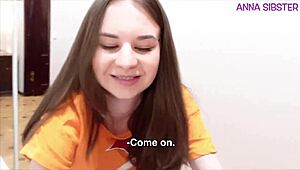 Dalam roleplay santai, adik tiri kurus ketahuan buktin dia lebih jago sex daripada boneka Tantaly ketat gue di 3some liar